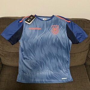 Marathon Authentic Ecuador National Team Soccer Training Jersey Men’s Sz: L